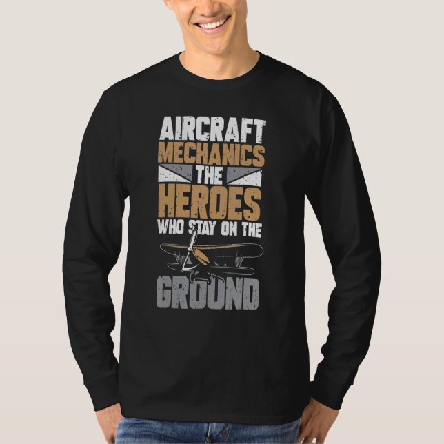T-shirt Mécanique des aéronefs (Devant)