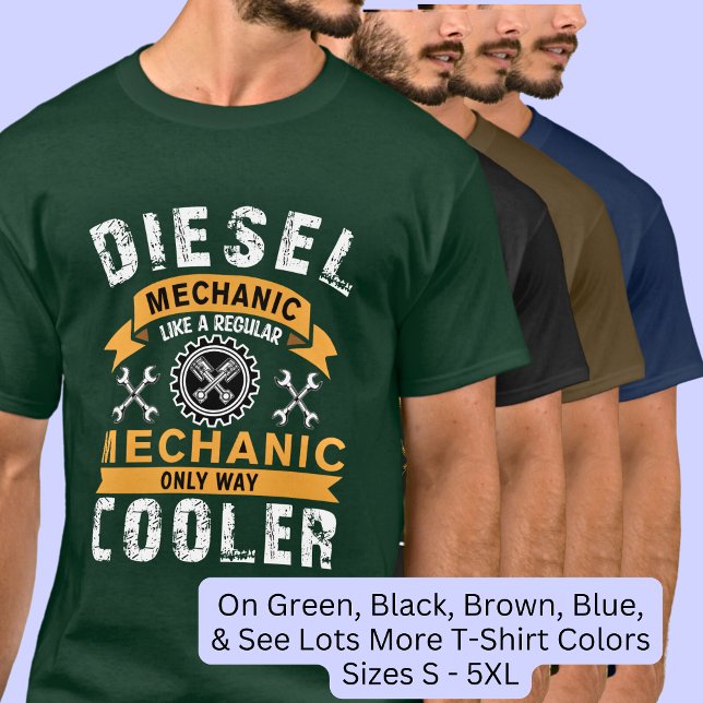 T-shirt Mécanique Diesel Comme Régulier Mais Glacière (Créateur téléchargé)