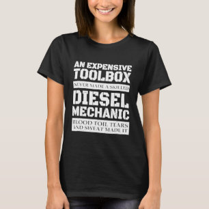 T-shirt Mécanique Diesel Une Boîte À Outils Coûteuse
