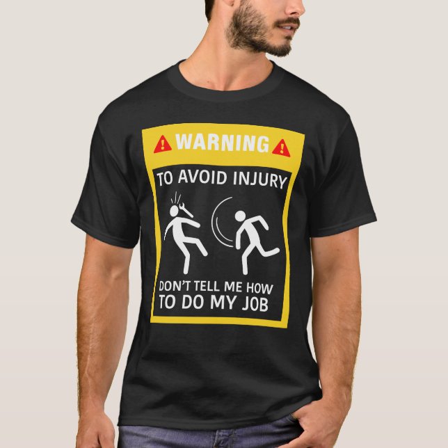 T-shirt mécanique drôle (Devant)