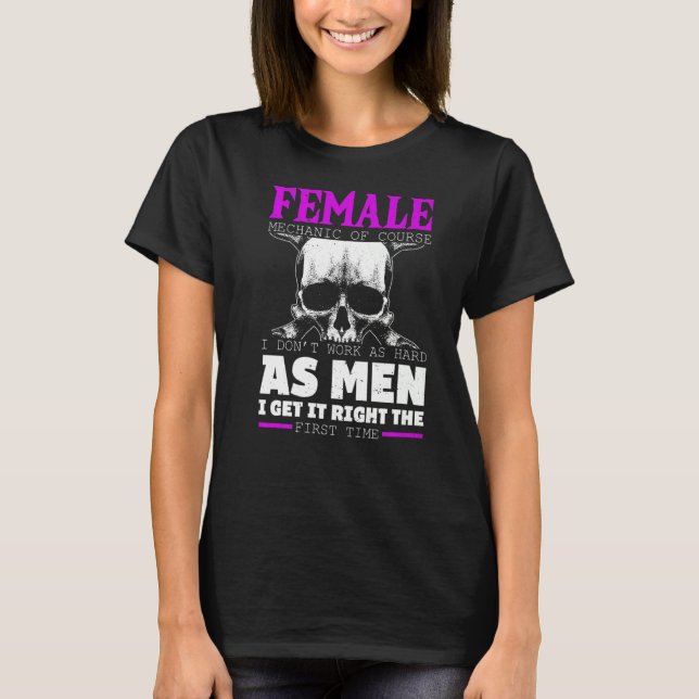 T-shirt Mécanique féminine (Devant)