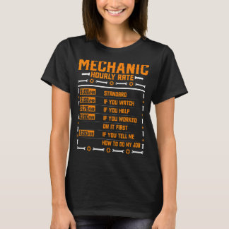 T-shirt Mécanique Horaire Taux Machiniste Réparateur Autom