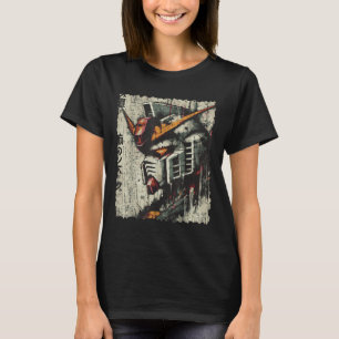 T-shirt Mécanique Japonaise Chef Robot Anime Art Vintage H