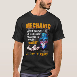 T-shirt Mécanique Non Parents Riches Pas D'Aide Pas De Rem