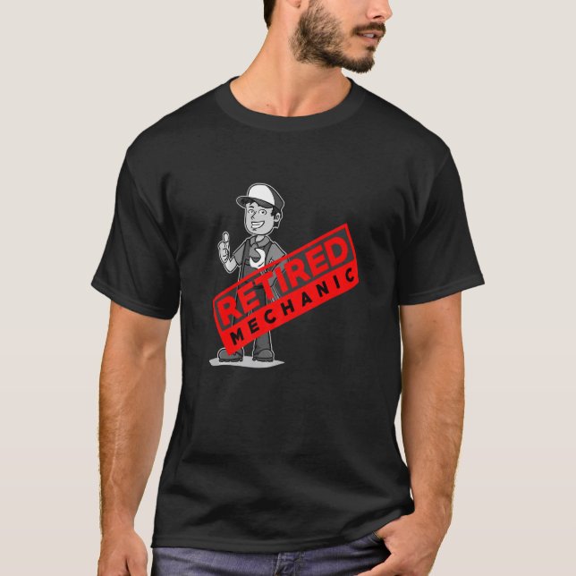 T-shirt Mécanique retraité D001 0158a (Devant)