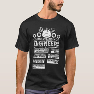 T-shirt Mécanique Sarcastique Ingénierie Amusement Compren