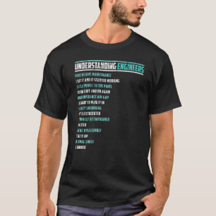 T-shirt Mécanique Sarcastique Ingénierie Amusement Compren