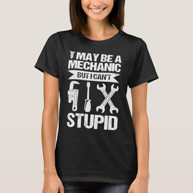 T-shirt mécanique texte papa jeu de mots (Devant)