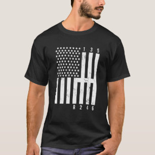 T-shirt Mécanique US Drapeau Tuner Outils de réparation de