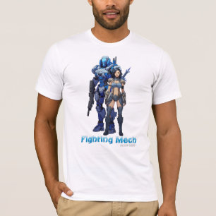 T-shirt Mech de combat (unité bleue)
