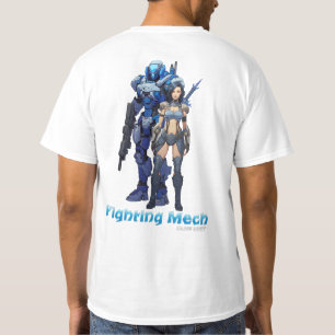 T-shirt Mech de combat (unité bleue)