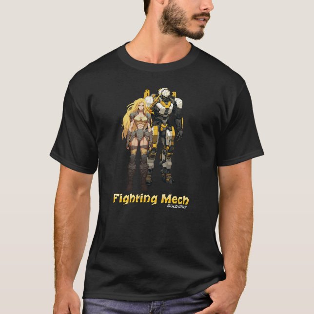 T-shirt Mech de combat (unité Gold) (Devant)