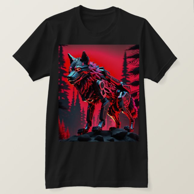 T-shirt Mecha Wolf (Design devant)