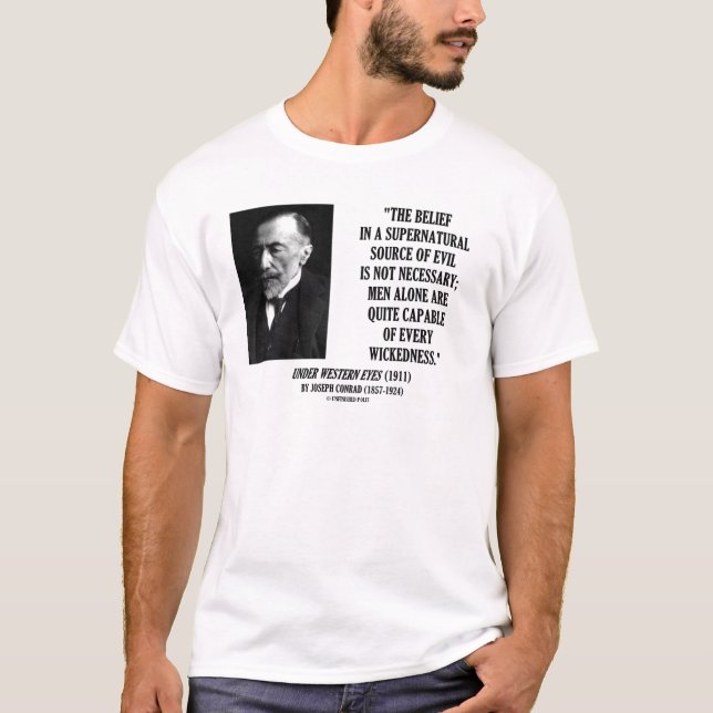 T-shirt Méchanceté capable d'homme mauvais de source de (Devant)