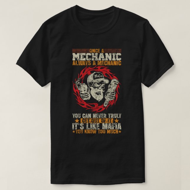 T-shirt Mechanic Mafia Forever (Design devant)