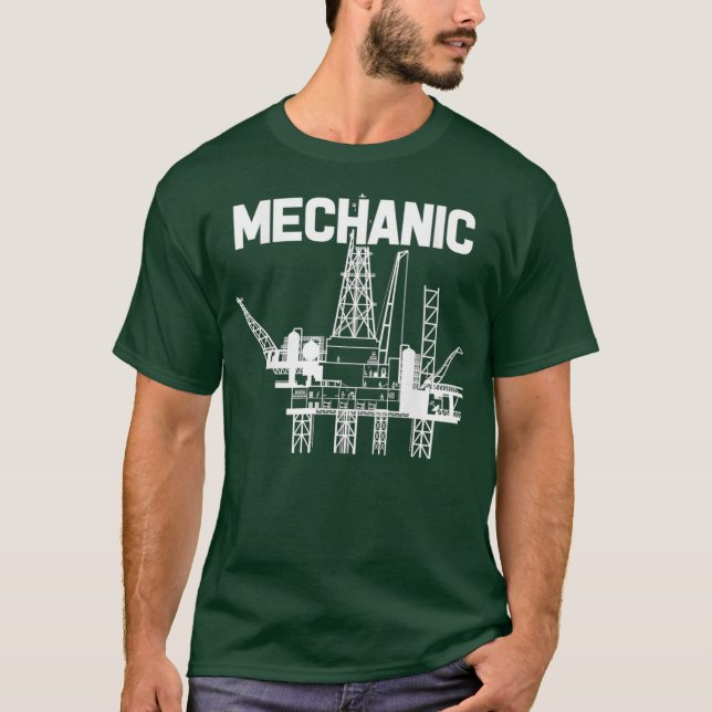 T-shirt Mechanic  Welders Offshore Oil Drilling Rig Crew (Devant)