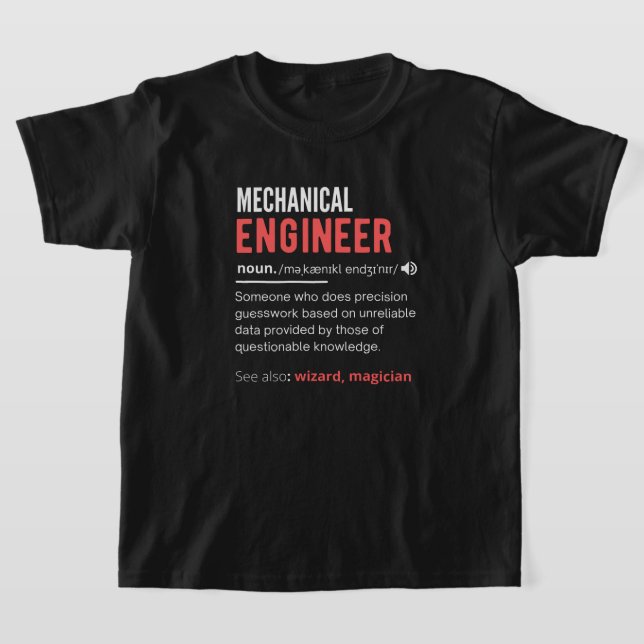 T-shirt Mechanical ENGINEER (Poser)