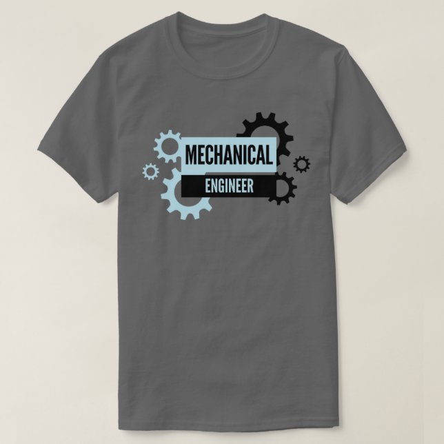 T-shirt Mechanical Engineer Pinion Wizard Graduation Skill (Design devant)