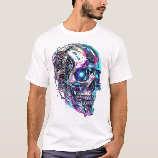 T-shirt Mechanical Skull Matrix (Devant)