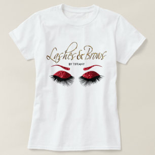 T-shirt Mèches et fronts - rouge