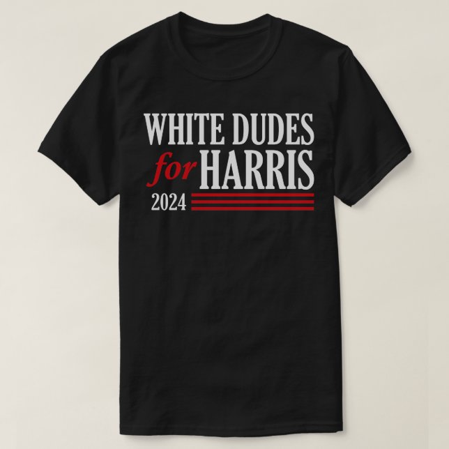 T-shirt Mecs blancs pour 3 (Design devant)
