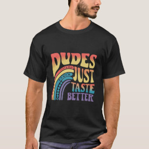 T-shirt Mecs Ont Juste Meilleur Goût Arc-en-ciel Gay Fiert