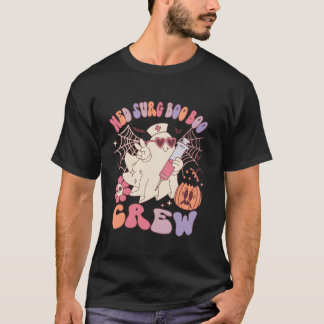 T-shirt Med Surg Boo Crew Ghost Nurse Halloween Femmes T S