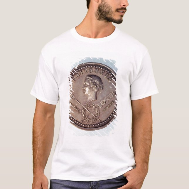 T-shirt Médaille commémorant la capture britannique de (Devant)