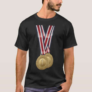 T-shirt Médaille de sport Usa pour les champions gagnants