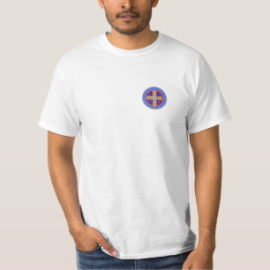 T-shirt Médaille de St Benoît, chemise blanche seulement