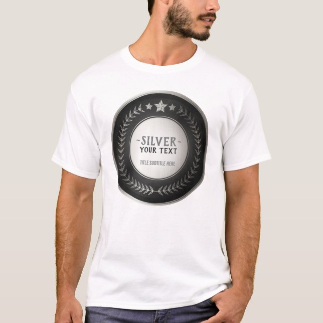 T-shirt MÉDAILLE DIY IMPRESSION PERSONNALISÉE Champion Arg (Devant)