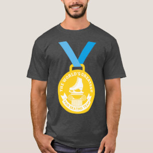 T-shirt Médaille d'or de l'équipe de patinage en paire la