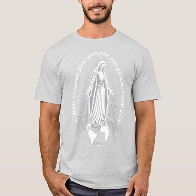 T-shirt Médaille miraculeuse (Devant)