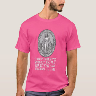 T-shirt Médaille miraculeuse Maire Notre Dame Catholique 5