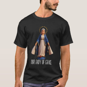 T-shirt Médaille miraculeuse Marian Notre-Dame de Grâce ca