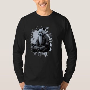 T-shirt Médaille Panda Bouddha Cool Zen Motif
