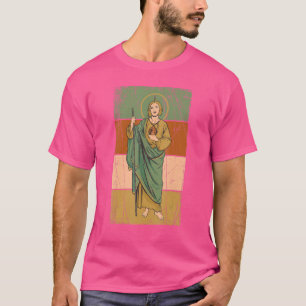 T-shirt Médaille Saint Jude Thaddeus Apôtre Patron Saint d