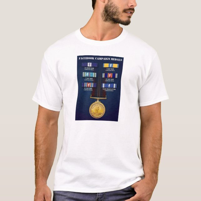 T-SHIRT MÉDAILLES DE LA CAMPAGNE FACEBOOK (Devant)