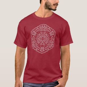 T-shirt Médaillon chinois rose