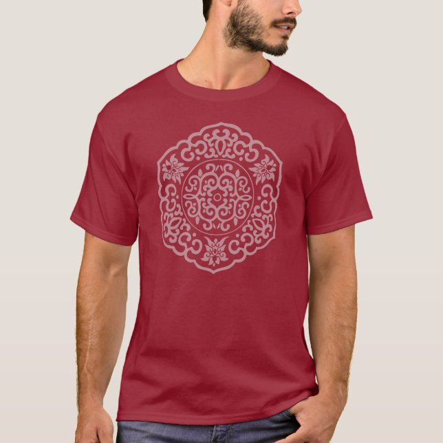T-shirt Médaillon chinois rose (Devant)