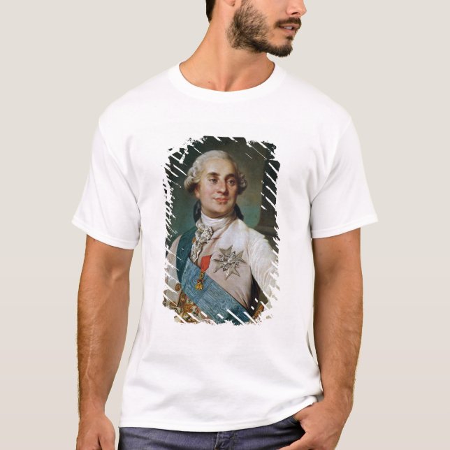 T-shirt Médaillon de portrait de Louis XVI 1775 (Devant)