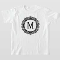 Médaillon noir et blanc personnalisé