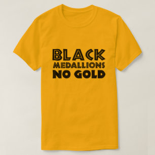 T-SHIRT MÉDAILLONS NOIRS SANS OR