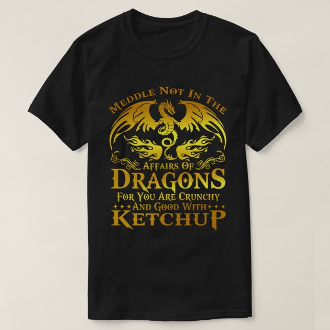T-shirt Medal Pas Affaires Dragons Tshirt, Homme Dragon  (Design devant)