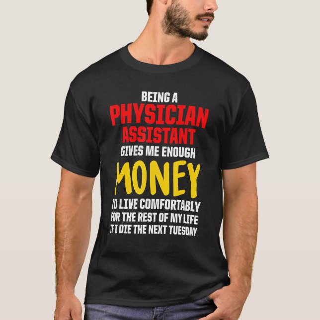 T-shirt Médecin adjoint Assez Certifié PA (Devant)