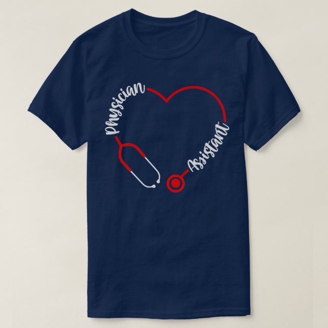 T-shirt Médecin adjoint PA Étudiant de fin d'études (Design devant)