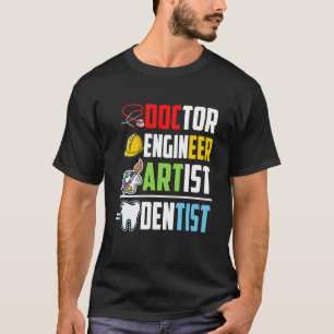 T-shirt Médecin Artiste Dentiste Étudiant Médicale Arg