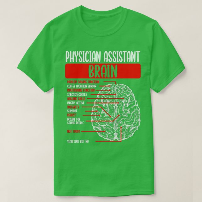 T-shirt Médecin Assistant Appréciation Funny PA School 2 (Design devant)