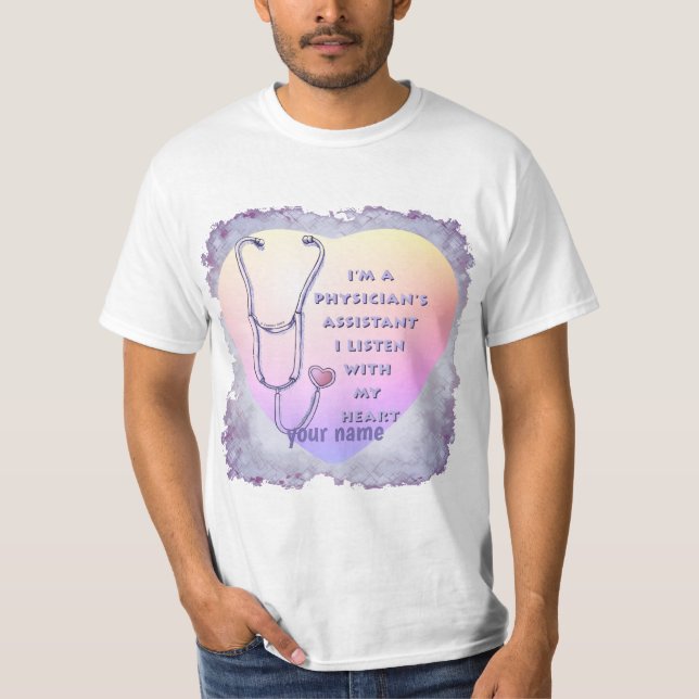 T-shirt Médecin Assistant Coeur (Devant)