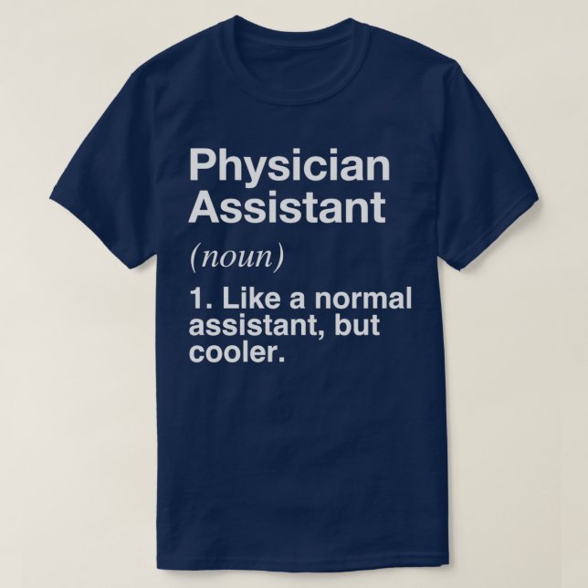 T-shirt Médecin Assistant Définition amusante définie (Design devant)